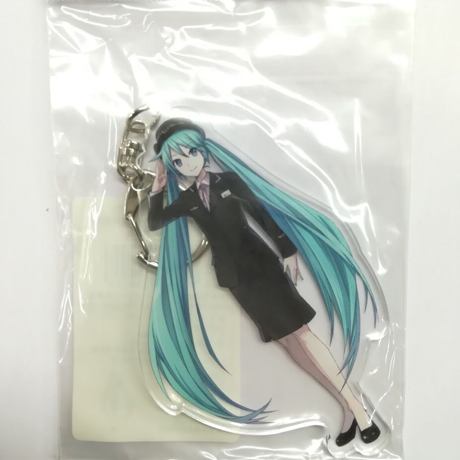 NewDays 初音ミク アクリルキーホルダー JR東日本制服 ボーカロイド 初音ミク アクリルキーホルダー NewDays JR東日本制服