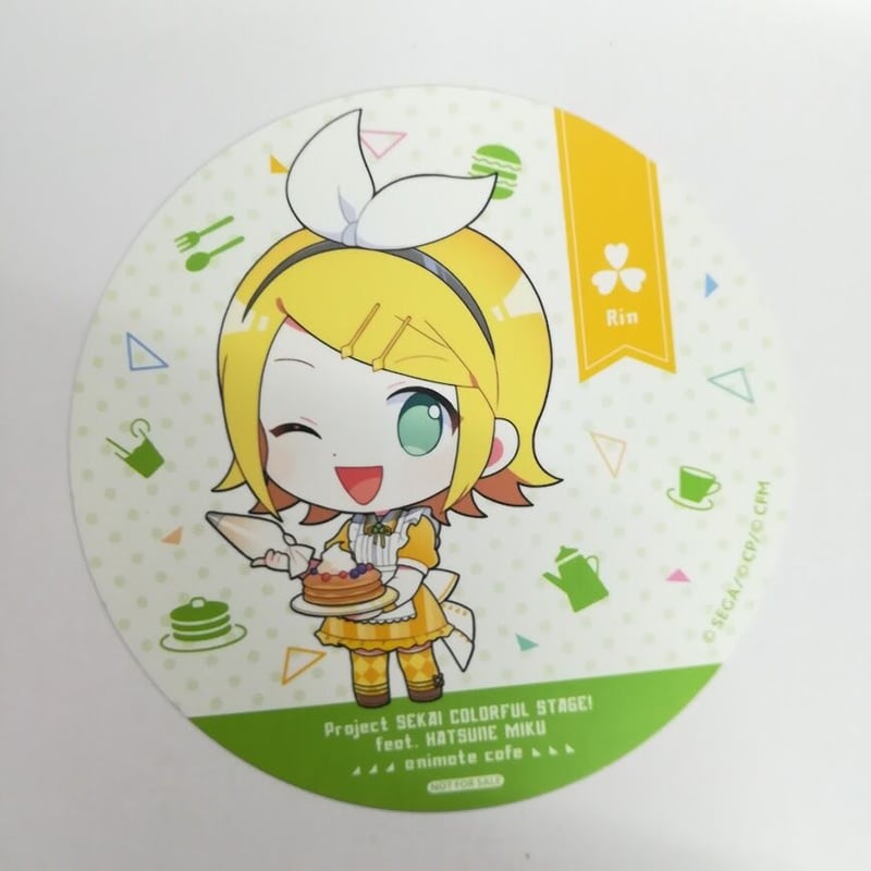 鏡音リン Digitalstars コラボカフェ 缶バッジ アクリルコースター 大特価】鏡音リン アニメイトカフェ コラボカフェ 缶バッジ
