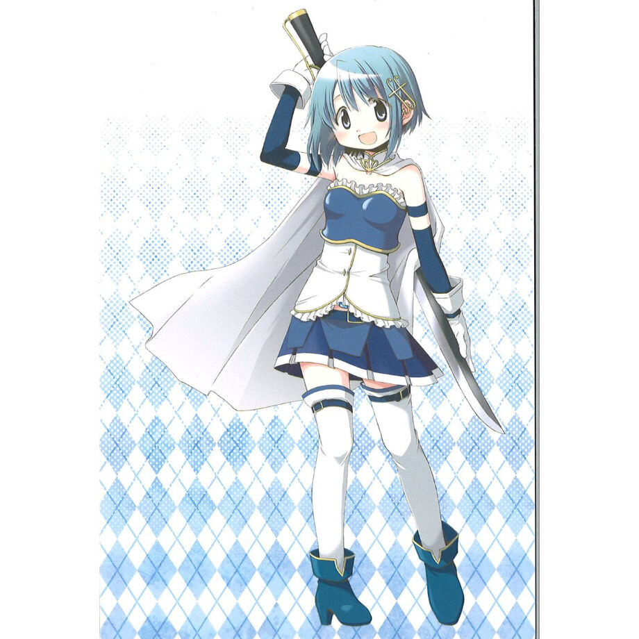 【蒼樹うめ展】魔法少女まどか☆マギカ B2タペストリー 蒼樹うめ展 魔法少女まどか☆マギカ ポストカード 美樹さやか | K