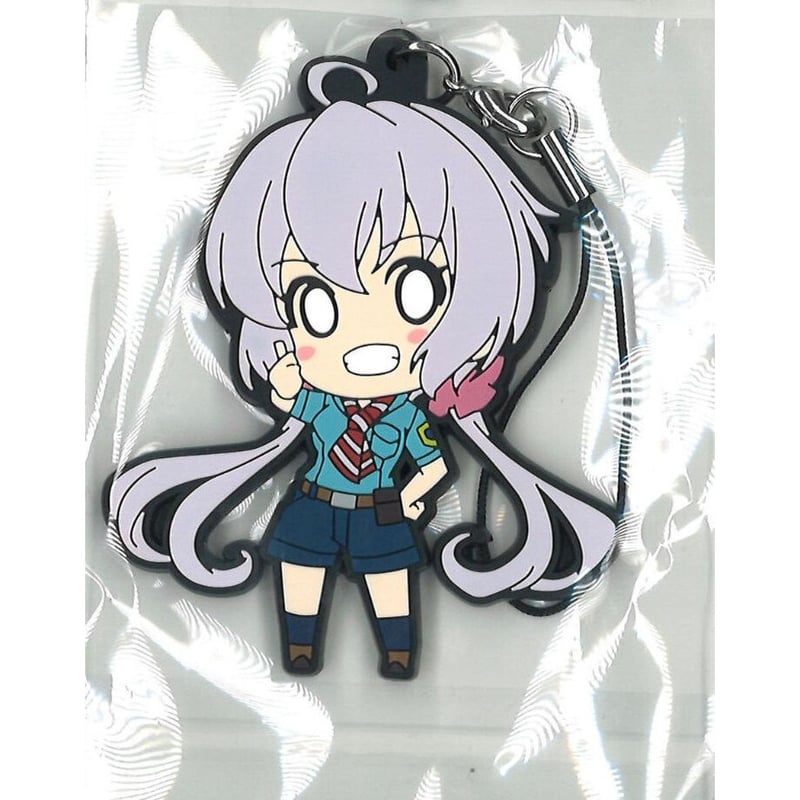 戦姫絶唱シンフォギア 雪音クリス カラビナ付きラバーストラップ