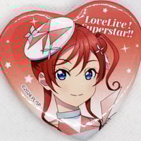 ラブライブ虹ヶ咲　優木せつ菜韓国限定ANIPLUSハート型バッジセット ラブライブ虹ヶ咲優木せつ菜韓国限定ANIPLUSハート型バッジセット