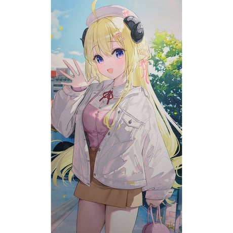 C105 茶々蔵 ホロライブ　風真いろは　 B2タペストリー　コミケ ホロライブ B2タペストリー 風真いろは: キャラグッズ｜ムービック