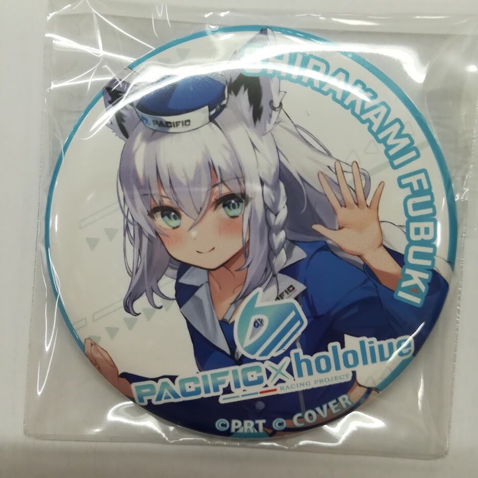 ホロライブ 白上フブキ 缶バッジ パシフィックコラボ | K-BOOKS 秋葉原