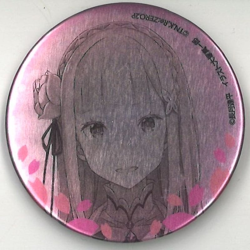 Re:ゼロから始める異世界生活 らのすぽ！ MF文庫 缶バッジ エミリア