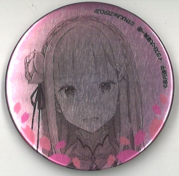 Re:ゼロから始める異世界生活 エミリア 缶バッジ Re：ゼロから始める異世界生活 グリッター缶バッジ／エミリア