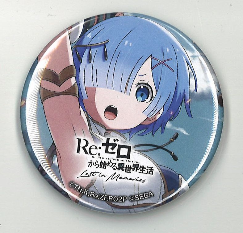 Re:ゼロから始める異世界生活 カラオケの鉄人 缶バッジ カード エミリア 2種 Re:ゼロから始める異世界生活 Lost in Memories×カラオケの鉄人