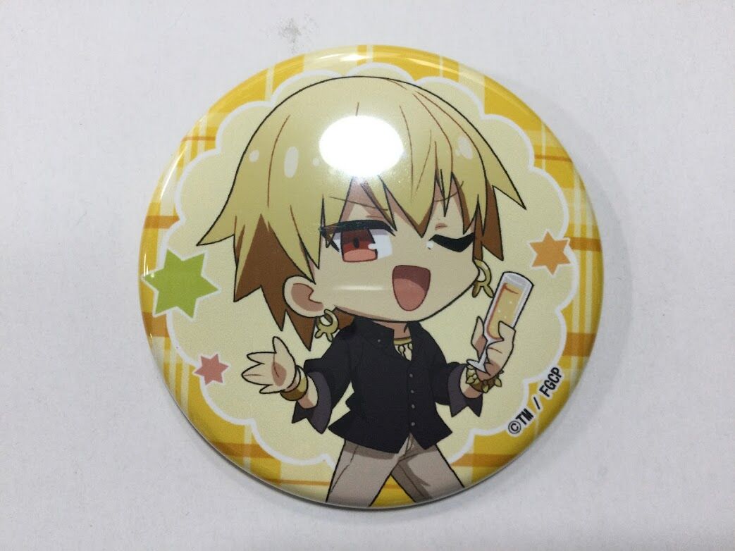 FGO Fate Grand Carnival ギルガメッシュ セガコラボカフェ 缶バッジ