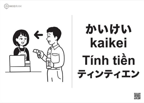 宿泊業で使うベトナム語「COMIGRAM®」100個データパック【A4印刷可・高解像度版】