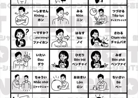働く多言語交流Tシャツ・GINO-T（ギノティ）＜基本＞＜ベトナム語＞