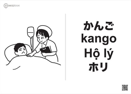看護で使うベトナム語「COMIGRAM®」100個データパック【A4印刷可・高解像度版】