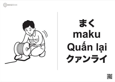 漁業で使うベトナム語「COMIGRAM®」100個データパック【A4印刷可・高解像度版】
