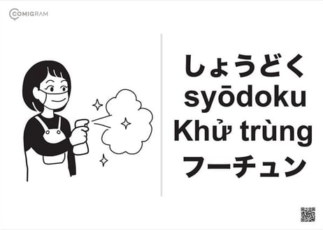 食品加工業で使うベトナム語「COMIGRAM®」100個データパック【A4印刷可・高解像度版】