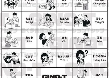 働く多言語交流Tシャツ・GINO-T（ギノティ）＜試作モデル＞＜ベトナム語＞
