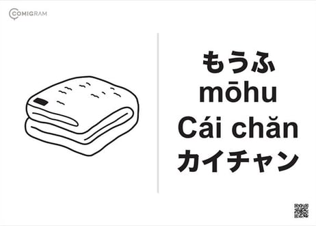 宿泊業で使うベトナム語「COMIGRAM®」100個データパック【A4印刷可・高解像度版】