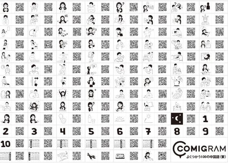 よく使う100の中国語・繁体字（A判データ）