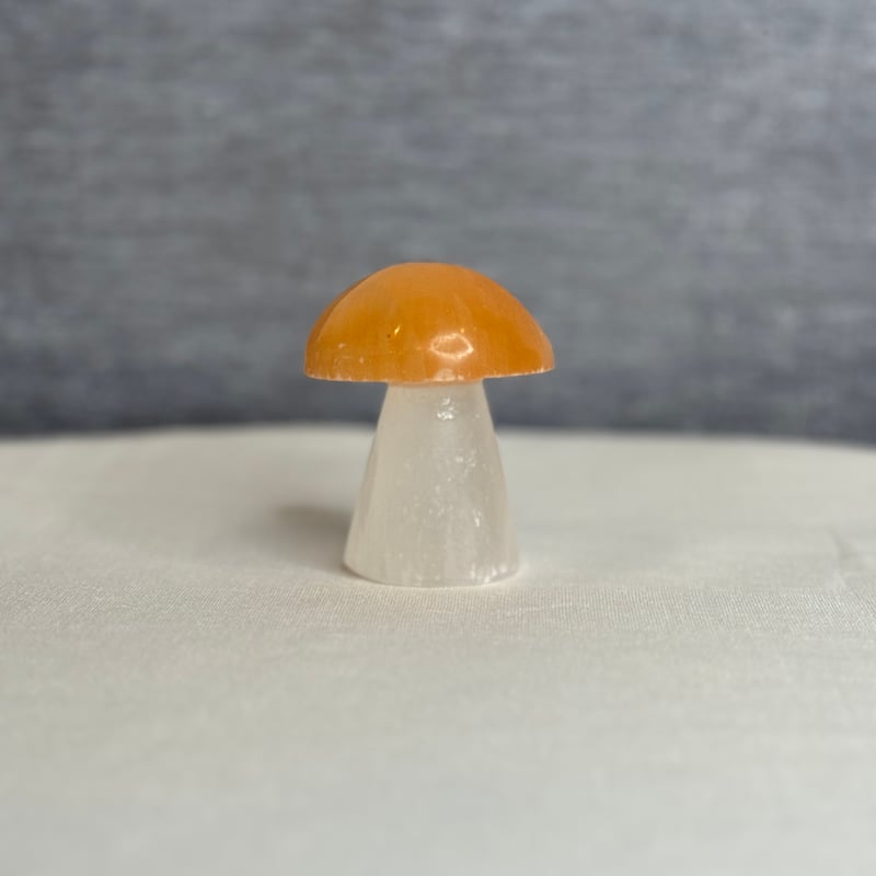 きのこ Peach Selenite Mashroom 【Topanga Rocks】 | Karin