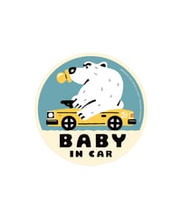 BABY IN CAR Sticker