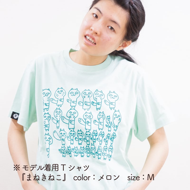 まねきねこTシャツ【スミブラック】 | HANAHANA ONLINESTORE