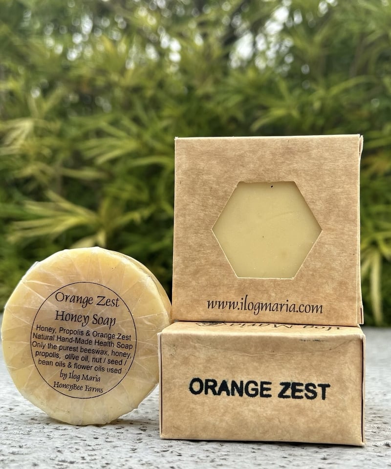 Orange Zest Honey Soap オレンジの皮蜂蜜石鹸 | Bees Miracle