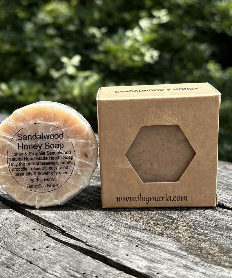 金糸白檀２本と人参石鹸１０個 Sandalwood &Honey Soap白檀ビャクダンハニー石鹸 | Bees Miracle