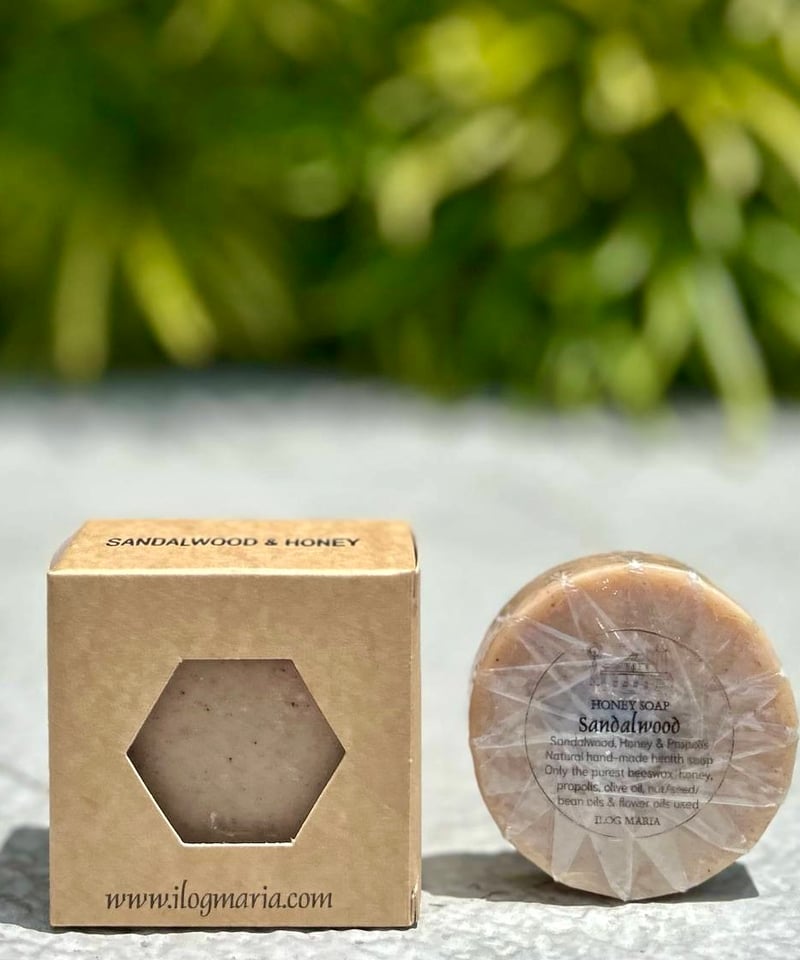 金糸白檀２本と人参石鹸１０個 Sandalwood &Honey Soap白檀ビャクダンハニー石鹸 | Bees Miracle