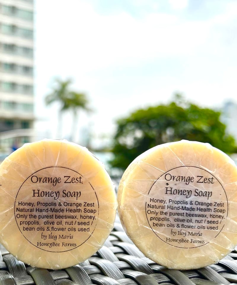 Orange Zest Honey Soap オレンジの皮蜂蜜石鹸 | Bees Miracle