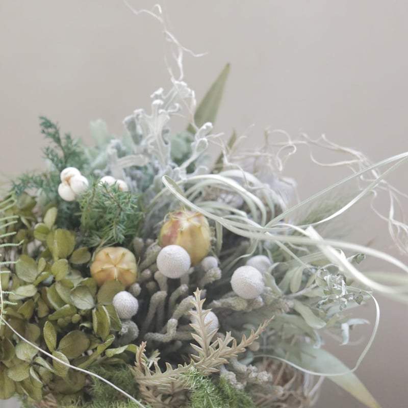 nest green bouquet*2way 鳥の巣風ブーケ ハンギングにも | ch