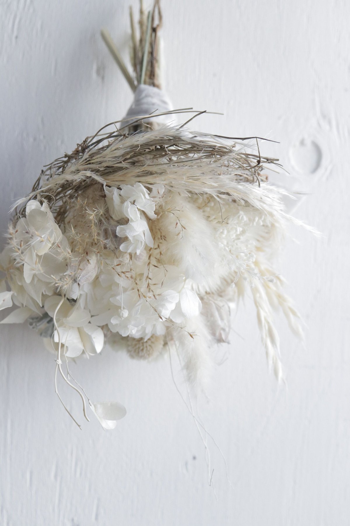 nest white bouquet* 2way 鳥の巣風ブーケ ハンギングにも | ch
