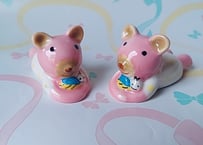 くまとみつばち🐝小さな陶器の置物