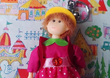 80年代Fancy🩷ᩚGirlファッションDollキーホルダー👧