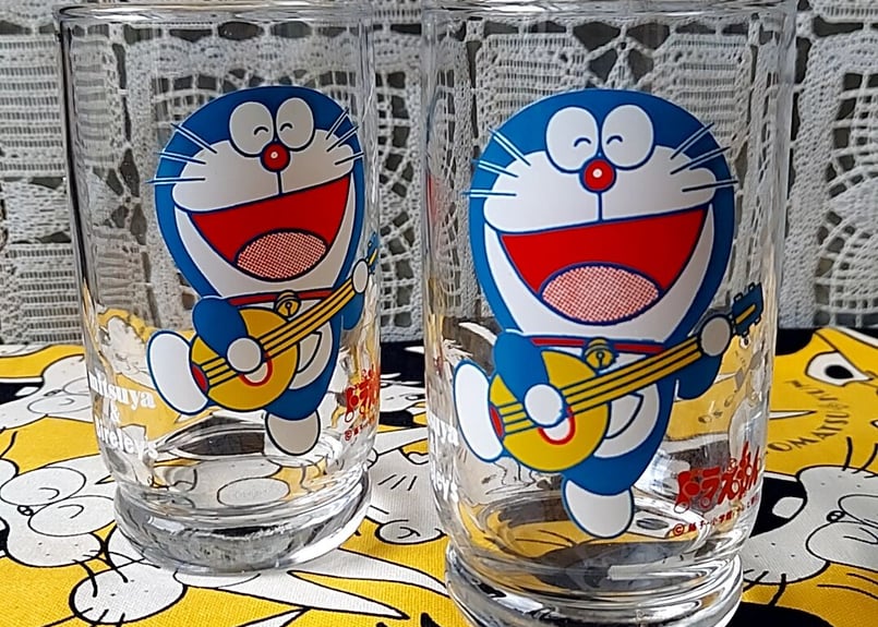 ドラえもん展 カラーチェンジグラス love peace future コップ【グラス