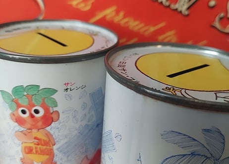 おいしい缶詰サン・フルーツ🍇🍈🍊缶貯金箱