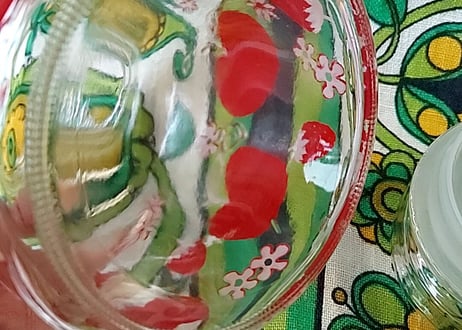 リンゴといちごのフルーツ柄✩.*˚ホームジャー