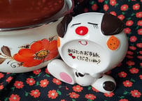 ほっぺがみかんみたいな🍊わんちゃんの貯金箱