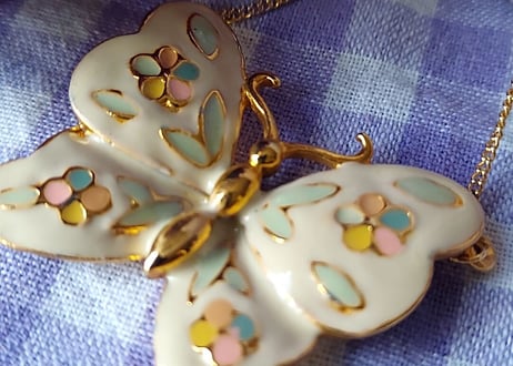 1970´s✩.*˚お花蝶々Vintageネックレス
