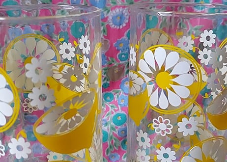 安定のレモン柄🍋ゾンビグラス