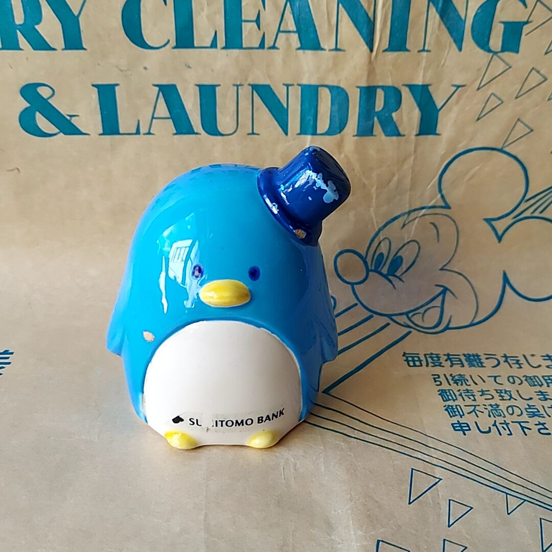【非売品】　住友銀行　サンリオ　タキシードサム　陶器　貯金箱 original