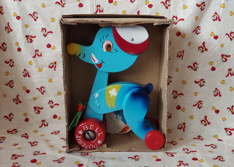 昭和30～40・育児玩具︎‪💕ゾウのカタカタ | あんちーくKIDAN STORE‬