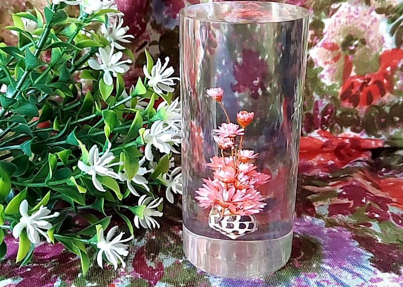 ガラス 円柱 オブジェ YJFFQ ガラスベース 花瓶ガラス 大 30cm 花器