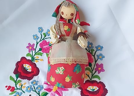 レトロな女の子👧💗ソーイングDOLL