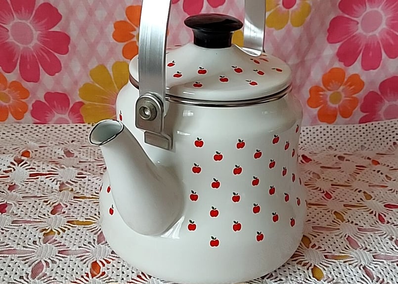 EJIRY🍎りんごのホーローケトル | あんちーくKIDAN STORE