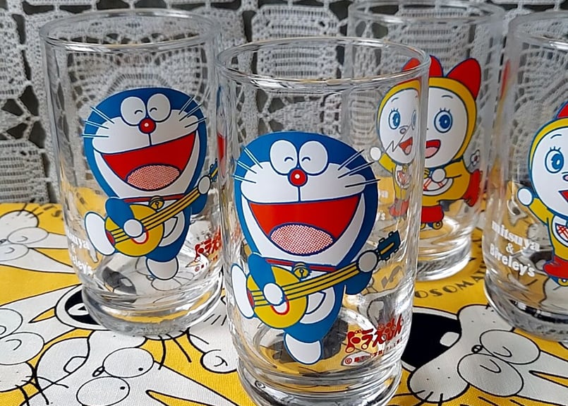 三ツ矢サイダー×バヤリース✩.*˚ドラえもんグラス | あんちーく