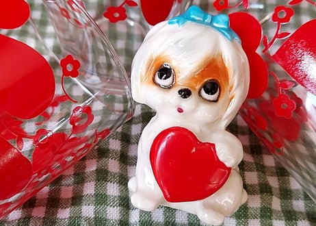 海外輸出向け、常滑陶器❤鬼太郎ヘアのワンチャン