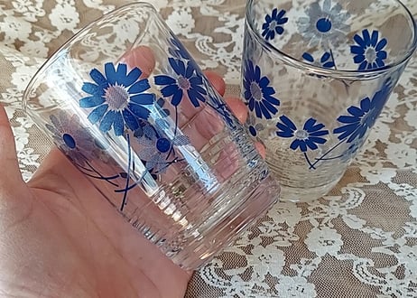 アデリア・ブルーマーガレットグラス💙