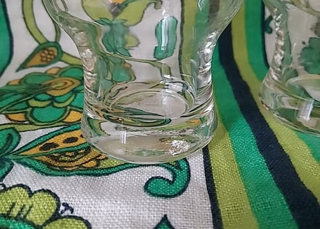 佐々木ガラス･黄色のお花グラス