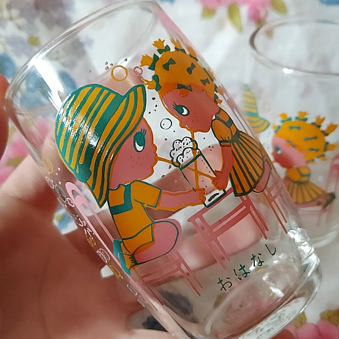 佐々木ストロング・クリームソーダのカップルグラス | あんちーくKIDAN