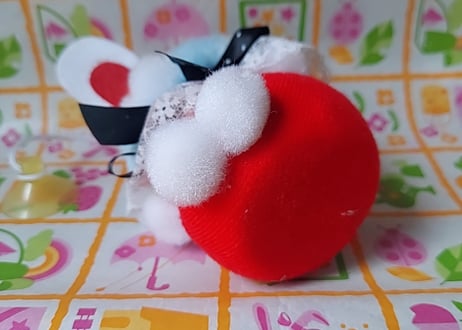 Fancy🐰🌼*･吸盤付きうさぎのマスコット ブルー