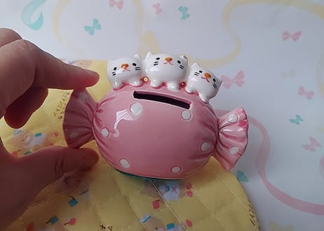 Fancy🍬キャンティにくっつく猫ちゃん貯金箱