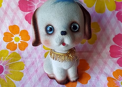 色変わり・首振りフロッキーのわんちゃん
