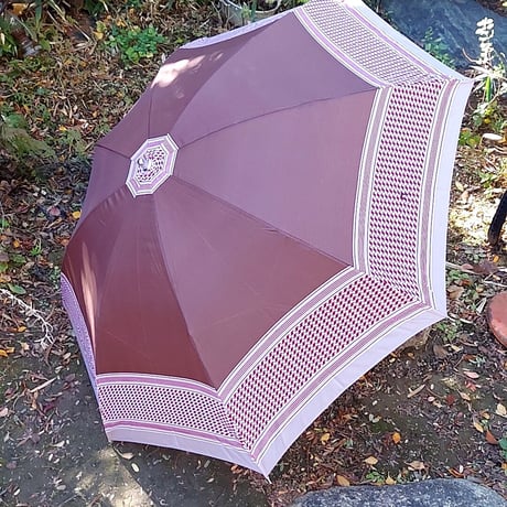 アケビカラーのレトロモダン✩.*˚1970´s 折りたたみ傘
